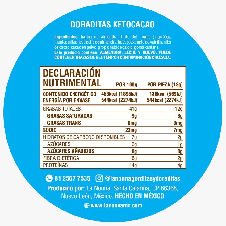 Doradita Keto Cacao