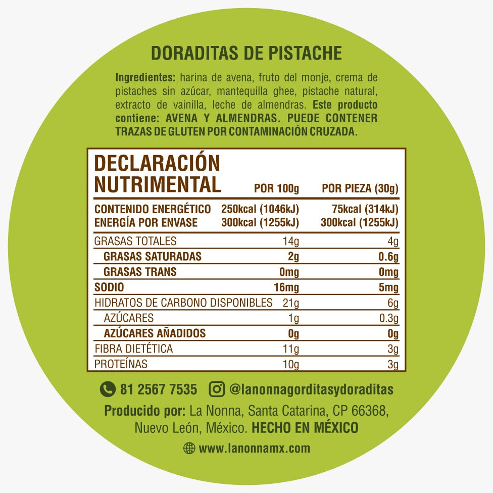 Doraditas de Pistache